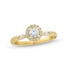 Zales Vera Wang Love Collection 1/2 Ct. T.W. Diamond Frame Art Deco Engagement Ring In 14K Gold (I/Si2) Rings