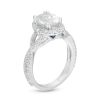 Zales Vera Wang Love Collection 2-1/2 Ct. T.W. Certified Oval Diamond Frame Twist Engagement Ring In 14K White Gold (I/Si2) Rings