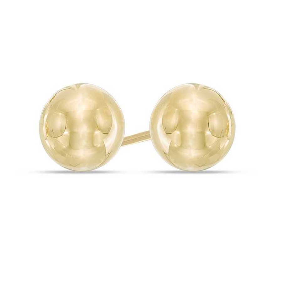 Zales 6.0Mm Ball Stud Earrings In 14K Gold Earrings