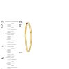 Zales 28.0Mm Endless Hoop Earrings In Hollow 14K Gold Earrings