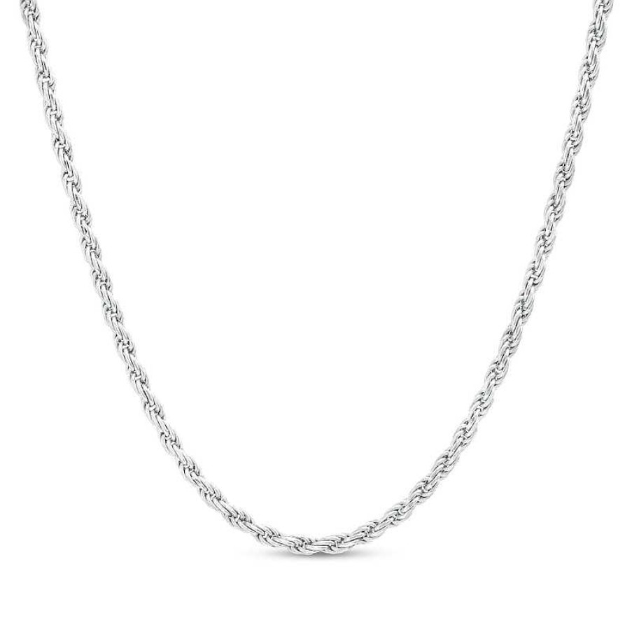 Zales 1.8Mm Rope Chain Necklace In Sterling Silver - 20" Necklaces