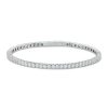 Zales 2 Ct. T.W. Certified Lab-Created Diamond Lined Flexible Bangle In 14K White Gold (F/Si2) - 6.75" Bracelets