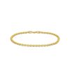 Zales Mirror Heart Anklet In 10K Gold - 9.0" Bracelets