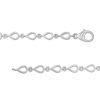 Zales 1/2 Ct. T.W. Pear-Shaped Multi-Diamond Link Bracelet In Sterling Silver - 7.5" Bracelets