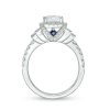 Zales Vera Wang Love Collection 2-3/4 Ct. T.W. Certified Emerald-Cut Diamond Frame Engagement Ring In 14K White Gold (I/Si2) Rings