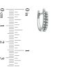 Zales 1/5 Ct. T.W. Diamond Double Row Hoop Earrings In 10K White Gold Earrings