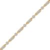 Zales 2 Ct. T.W. Multi-Diamond Alternating Line Bracelet In 10K Gold Bracelets