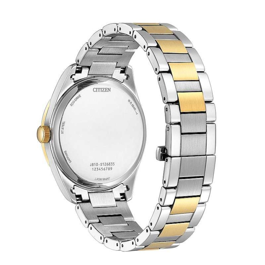 Citizen Ladies' Citizen Eco-Drive® Arezzo Two-Tone Watch With White Dial (Model: Aw1694-50A) Watches