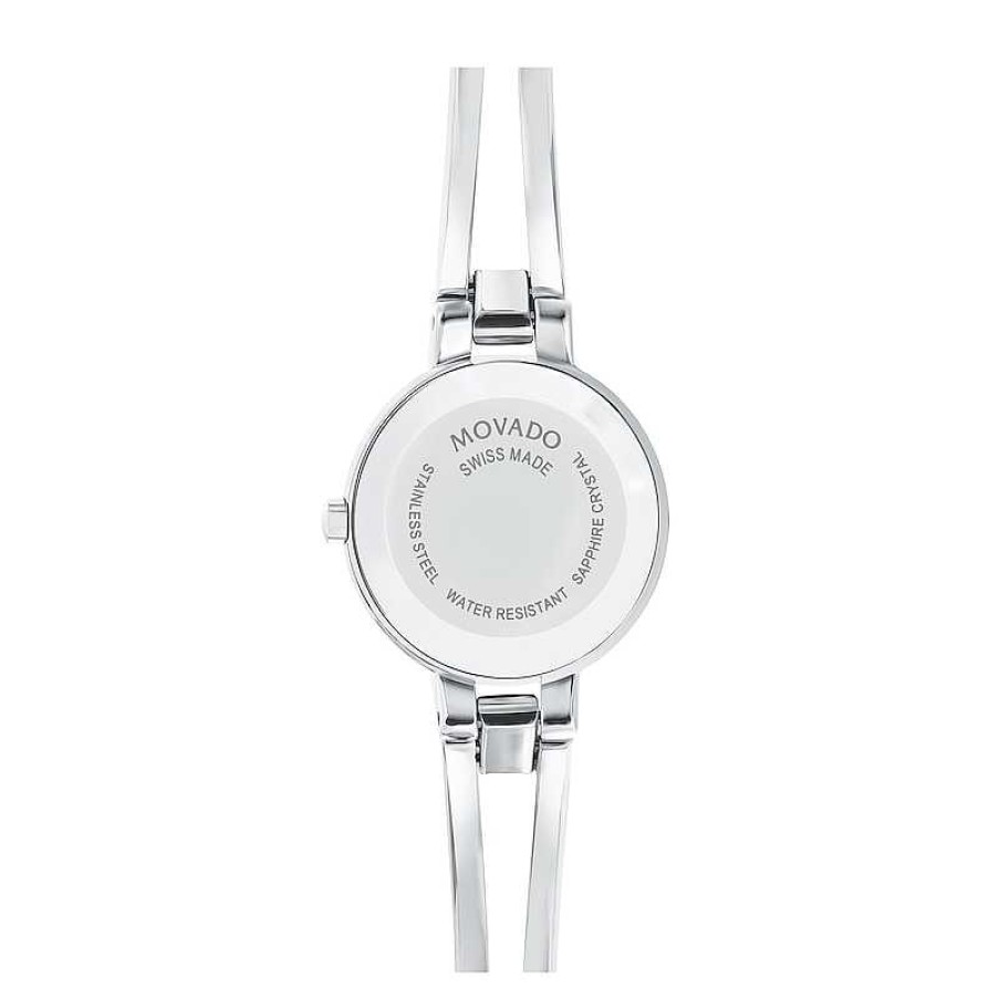 Movado Ladies' Movado Amorosa® 1/15 Ct. T.W. Diamond Bangle Watch With Black Dial (Model: 0607154) Watches