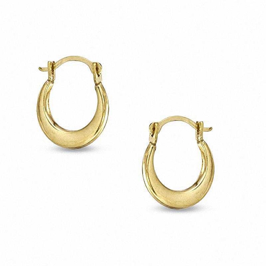 Zales Child'S Polished Hoop Earrings In 14K Gold Earrings