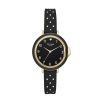 Kate Spade Ladies' Kate Spade Park Row Gold-Tone Strap Watch With Black Dial (Model: Ksw1355) Watches