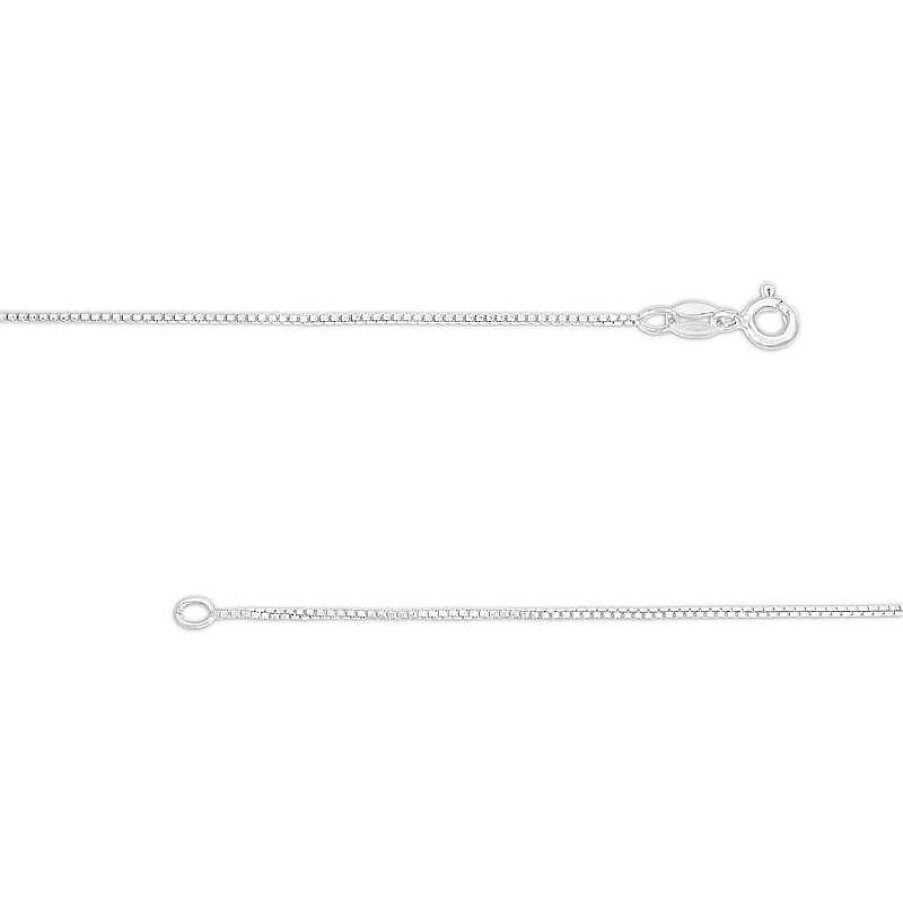 Zales 0.9Mm Box Chain Necklace In Sterling Silver - 18" Necklaces