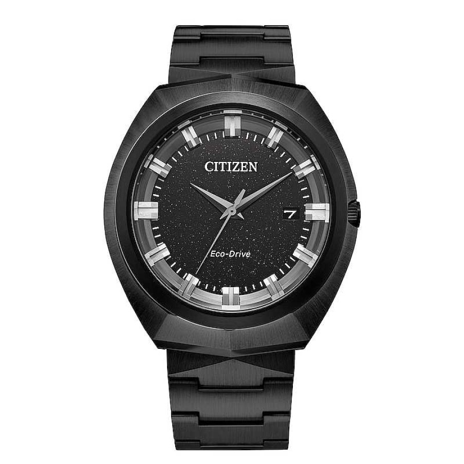 Citizen Men'S Citizen Eco-Drive 365 Watch In Black Ion-Plated Stainess Steel (Model: Bn1015-52E) Watches