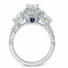 Zales Vera Wang Love Collection 1-3/4 Ct. T.W. Pear-Shaped Diamond Three Stone Engagement Ring In 14K White Gold Rings