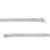 Zales 1 Ct. T.W. Multi-Diamond Cascading Line Bracelet In Sterling Silver - 7.25" Bracelets