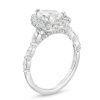 Zales Kleinfeld® X Zales 2-1/2 Ct. T.W. Certified Pear-Shaped Lab-Created Diamond Frame Engagement Ring In Platinum (F/Vs2) Rings