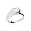 Zales Pdpaola At Zales 6.0Mm Radiant-Cut Cubic Zirconia Signet Ring In Sterling Silver Rings