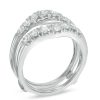 Zales 1 Ct. T.W. Diamond Contour Solitaire Enhancer In 14K White Gold Rings