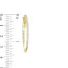 Zales 1/4 Ct. T.W. Diamond Hoop Earrings In 10K Gold Earrings