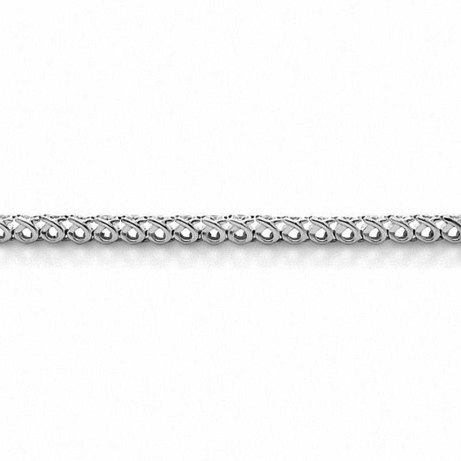 Zales 3 Ct. T.W. Diamond Cluster Tennis Bracelet In Sterling Silver (H-I/I2-I3) Bracelets