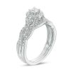 Zales 1/2 Ct. T.W. Diamond Frame Twist Bridal Set In 10K White Gold Rings