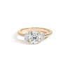 Zales Zales X Shahla Certified Lab-Created Center Diamond 2-1/2 Ct. T.W. Double Arch Three Stone Engagement Ring In 14K Gold Rings