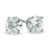 Zales 1 Ct. T.W. Diamond Solitaire Stud Earrings In 14K White Gold (I/I1) Earrings