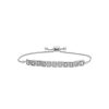 Zales 1/10 Ct. T.W. Diamond Watch Band Bolo Bracelet In Sterling Silver - 9.5" Bracelets