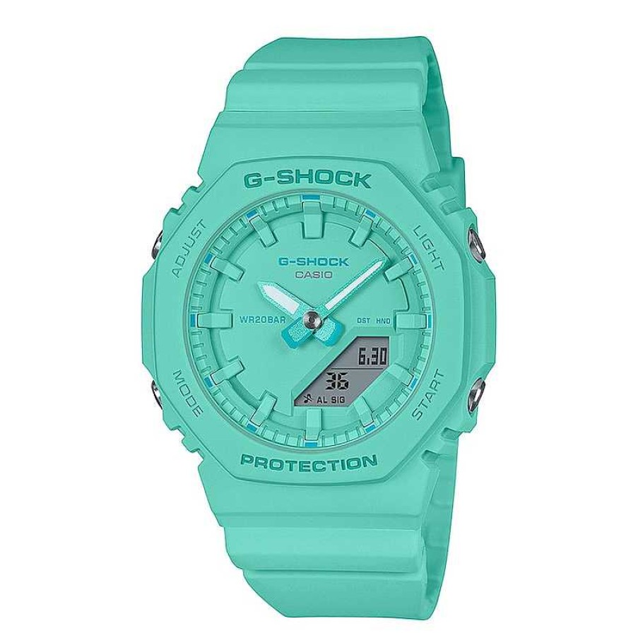 Casio Ladies' Casio G-Shock Light Blue Bio-Based Resin Watch (Model Gmap2100-2A) Watches