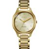 Citizen Ladies' Citizen Eco-Drive® Drive Gold-Tone Watch With Champagne Dial (Model: Em0752-54P) Watches