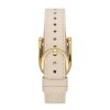 Fossil Ladies' Fossil Harwell Nude Litehide Leather Strap Watch With Rectangular Gold-Tone Sunray Dial (Model: Es5280) Watches