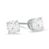 Zales 1 Ct. T.W. Diamond Solitaire Stud Earrings In 14K White Gold (J/I3) Earrings