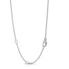 Zales 1/5 Ct. T.W. Marquise And Round Diamond Curved Necklace In 10K White Gold Necklaces