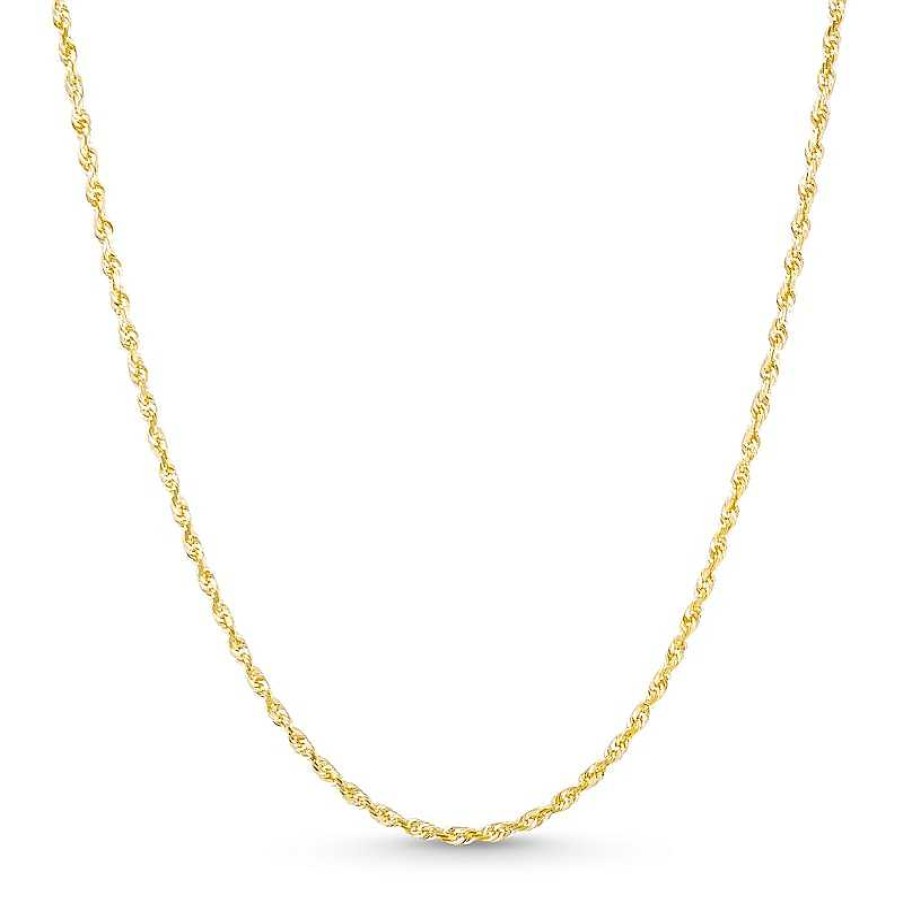 Zales 1.6Mm Rope Chain Necklace In Solid 14K Gold - 20" Necklaces