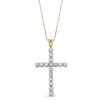 Zales 1 Ct. T.W. Diamond Cross Pendant In 10K Gold Necklaces