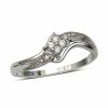 Zales Cherished Promise Collection 1/20 Ct. T.W. Diamond Splendid Promise Ring In Sterling Silver Rings