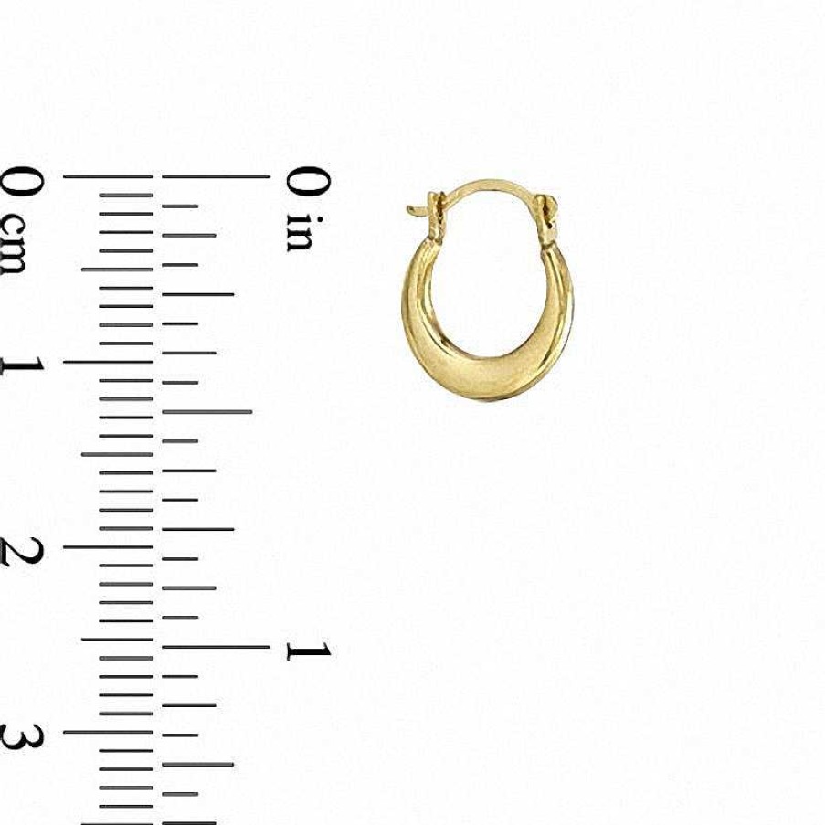 Zales Child'S Polished Hoop Earrings In 14K Gold Earrings