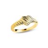 Zales Pdpaola At Zales Ribbed Heart Ring In 18K Gold - Size 7 Rings