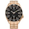 Citizen Men'S Citizen Eco-Drive® Sport Luxury Rose-Tone Ip Watch With Black Dial (Model: Aw1773-55E) Watches