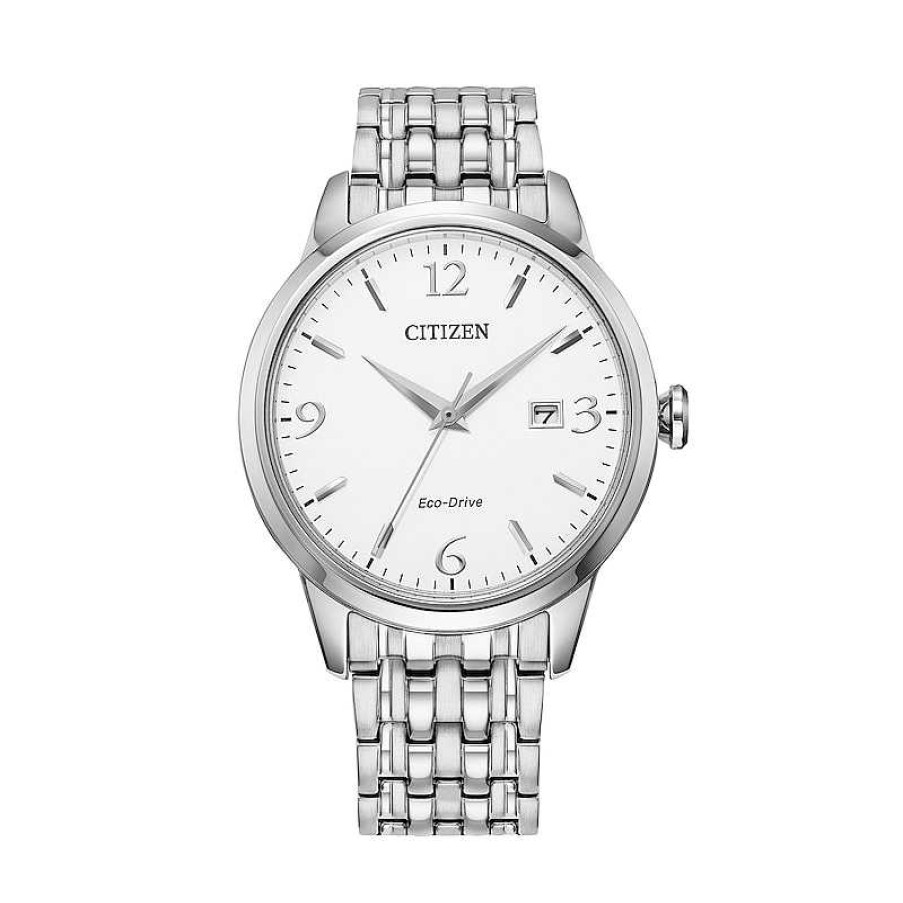 Citizen His And Hers Citizen Eco-Drive® Corso Watch With White Dial (Model: Pairs-Retail-5056-A) Watches