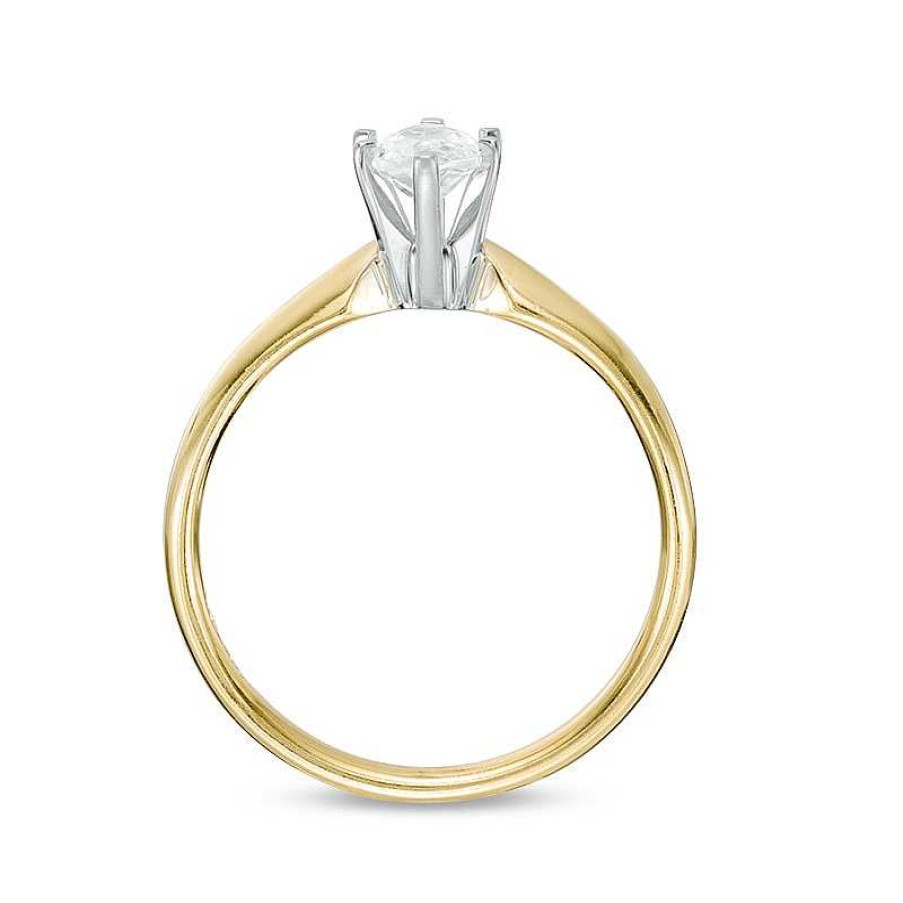 Zales 1 Ct. Certified Marquise Diamond Solitaire Engagement Ring In 14K Gold (I/I2) Rings