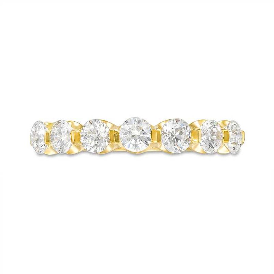 Zales 1 Ct. T.W. Diamond Seven Stone Anniversary Band In 14K Gold Rings