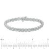 Zales 1/4 Ct. T.W. Diamond Cushion-Shaped Frame Line Bracelet In Sterling Silver 7.5" Bracelets