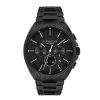 Coach Men'S Coach Jackson Black Ip Chronograph Watch With Black Dial (Model: 14602681) Watches