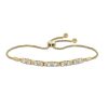 Zales 1 Ct. T.W. Round And Baguette-Cut Diamond Bolo Bracelet In 10K Gold - 9" Bracelets