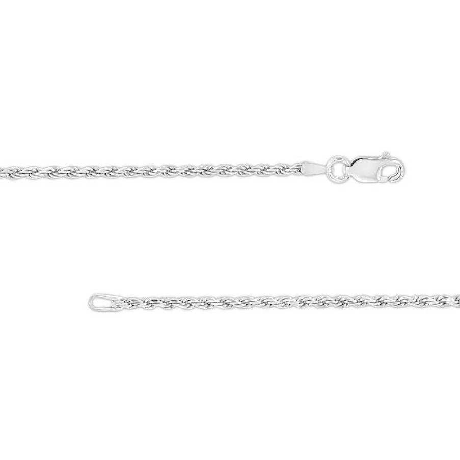 Zales 1.8Mm Rope Chain Necklace In Sterling Silver - 24" Necklaces