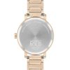 Movado Ladies' Movado Bold® Evolution Crystal Accent Rose-Tone Ip Watch With Textured Tonal Rose-Tone Dial (Model: 3601107) Watches