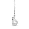 Zales Enchanted Disney Mulan 1/10 Ct. T.W. Diamond Butterflies Necklace In Sterling Silver And 10K Rose Gold Necklaces