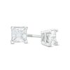 Zales 3/4 Ct. T.W. Certified Princess-Cut Lab-Created Diamond Solitaire Stud Earrings In 14K White Gold (F/Si2) Earrings