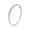 Zales 1/10 Ct. T.W. Diamond Double Row Band In 10K White Gold Rings